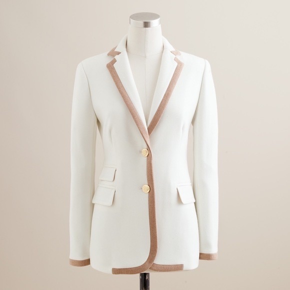 J. Crew Jackets & Blazers - JCrew Blazer in Tipped Double Serge Wool